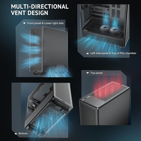 Antec 900 Full Tower Case, AI Workstation & Gaming Chassis, Supports E-ATX/Threadripper & Back-Connect MB, 6 PWM Fans Included, Type-C 10Gbps, 420mm Radiator Support, Tempered Glass in Saudi Arabia