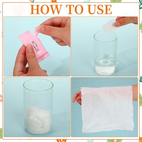Disposable Compressed Towels, 42Pcs Portable Compressed Towel Tablets Thicker Super Absorbent Wash Cloths Face Towel for Travel Outdoor Camping Hiking Daily Use in Saudi Arabia