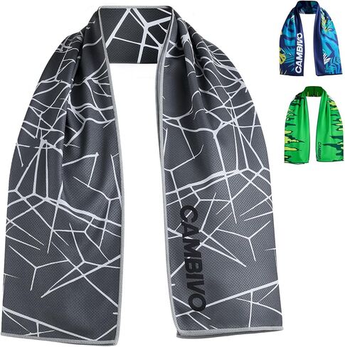 CAMBIVO Floral Cooling Towel for Women and Men, Lightweight Breathable Cooling Scarf Sun Protection Neck Gaiter Face Cover in Saudi Arabia