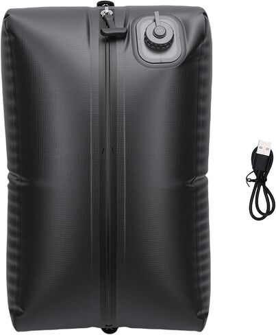 Travel Vacuum Bags with Pump, 20L Space Saving Reusable Vacuum Compression Bag, Folding Automatic Travel Vacuum Bag for Camping, Cruising, Backpacking (Green Grid) in Kuwait