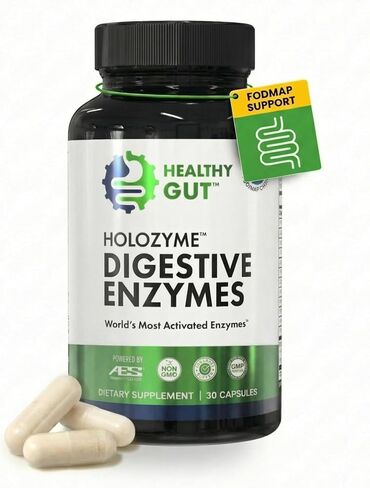 Healthy Gut HoloZyme Digestive Enzymes | Enjoy Your Favorite Foods Again | Reduces Bloating & Gas | 90 Servings in Saudi Arabia