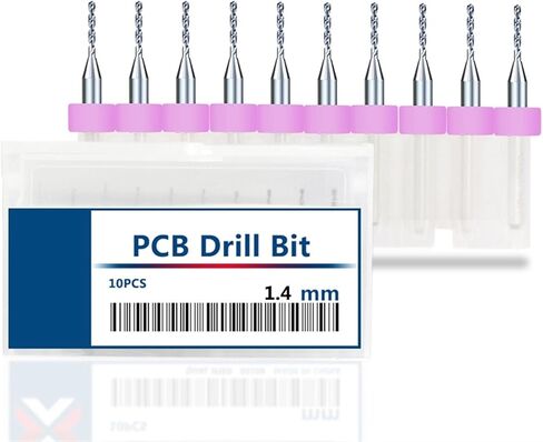 10Pcs Micro Diamond Tip Twist Drill Bits Set, Heavy Duty Diamond Drill for Glass Ceramic Tile Jewelry Drilling(1.4mm,2box(20pcs)) in Saudi Arabia