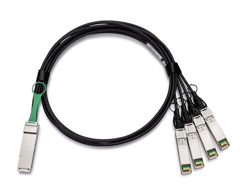 متوافق مع كابل Alcatel QSFP-4X10G-C1M Breakout Twinax | 40G QSFP إلى 4x10G SFP + 1m DAC السلبي QSFP-4X10G-C1M-HPC in Saudi Arabia