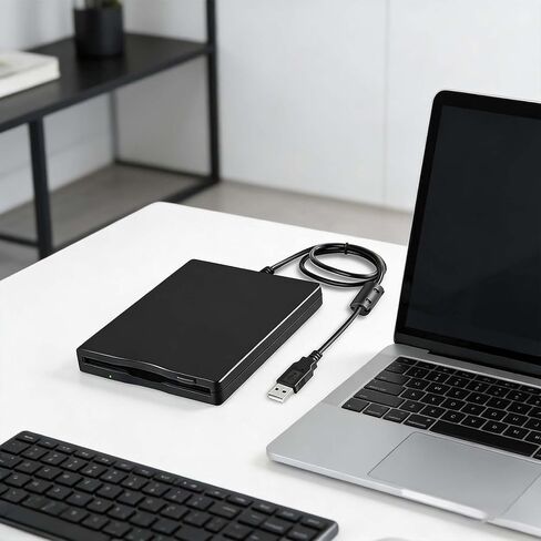 Portable USB 3.5 inch Floppy Disk External Floppy Drive, Dual Interface (USB+Type-C), Compatible with laptops and desktops in Saudi Arabia