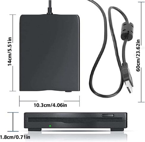 Portable USB 3.5 inch Floppy Disk External Floppy Drive, Dual Interface (USB+Type-C), Compatible with laptops and desktops in Saudi Arabia