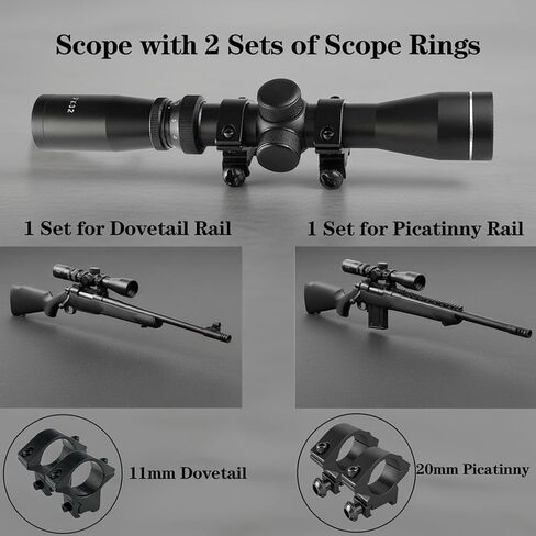 2-7x32 دوبلكس شبكاني طويل العين Riflescopes التكتيكية مع نطاق 20 مم و 11 مم in Kuwait