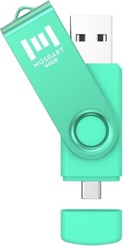 محرك أقراص فلاش MOSDART سعة 16 جيجابايت FAT32 USB 2.0 C من النوع C+USB A محرك إبهام مزدوج لسلسلة iPhone 15/16/17 وهواتف Android وMacBook وiPad وتخزين الكمبيوتر المحمول والنسخ الاحتياطي in Kuwait