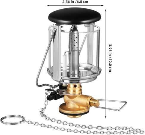 Propane Gas Lamp Mapp Gas Lantern Portable Fuel Lantern with Cover for Camping Tent Lighting Outdoor Hiking Emergency Use in Saudi Arabia