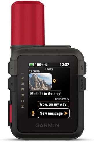 مجموعة جهاز الاتصال عبر الأقمار الصناعية InReach Mini 3 Plus SOS من Garmin مع حافظة صلبة نانو (قطعتان) in Kuwait
