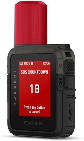 مجموعة جهاز الاتصال عبر الأقمار الصناعية InReach Mini 3 Plus SOS من Garmin مع حافظة صلبة نانو (قطعتان) in Kuwait