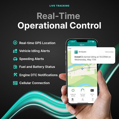 GPS Tracker for Vehicles, All Aware Instant Location, Live Driving Alerts, Trip and Fuel Reports for Fleets, Low Monthly Subscription, Cancel Anytime, Android and Apple iOS iPhone Compatible - 2 Pack in Saudi Arabia