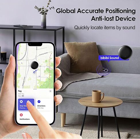 Dual System GPS Tracker for iOS and Android Bluetooth Tracker Smart Tags Compatible with Apple Find My (iOS) & Google's Find Hub(Android) for Keys, Vehicles, Car, Luggage, Wallet (4) in Kuwait