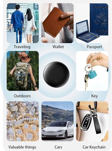 Dual System GPS Tracker for iOS and Android Bluetooth Tracker Smart Tags Compatible with Apple Find My (iOS) & Google's Find Hub(Android) for Keys, Vehicles, Car, Luggage, Wallet (4) in Kuwait