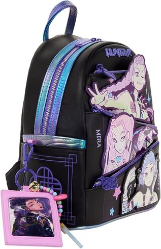 Loungefly KPop Demon Hunters HUNTR/X Mini Backpack with Photo Card Charm in Saudi Arabia