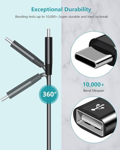 محول USB C إلى USB مع شحن من النوع C، موزع OTG 2 في 1 من النوع C 3.0 مع شحن سريع 60 وات PD متوافق مع iPhone 16 15 Pro Max وGalaxy S24 S23 S22 وPixel 9 8 7 وiPad Pro وGoogle TV 2020 in Kuwait