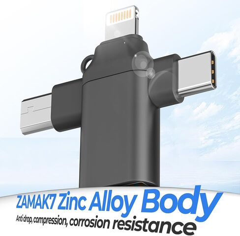 USB to Type C Adapter (3in1)Micro USB C Lightning Male OTG Female for Apple for Iphone 17 16 15 14 Pro Max Macbook Converter Thunderbolt for Ipad 3.0 Port Cable Camera compatible with Samsung S25 HUB in Saudi Arabia