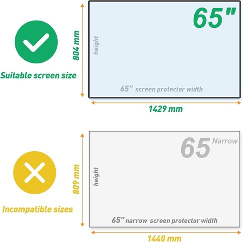 Multi-Function Anti Blue Light Anti Glare Film for 65 inch TV Screen,Anti Glare Screen Film Reduces reflections TV Glare Stopper 65 Inch in Saudi Arabia