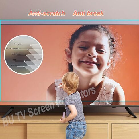 Multi-Function Anti Blue Light Anti Glare Film for 65 inch TV Screen,Anti Glare Screen Film Reduces reflections TV Glare Stopper 65 Inch in Saudi Arabia