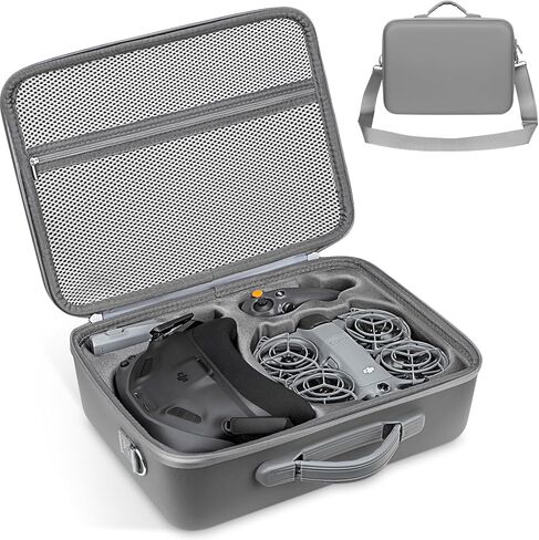 Carrying Case for DJI Neo 2 Accessories, Hard Shell Travel Storage Bag Compatible with DJI Goggles N3, RC Motion 3, Batteries & Charger Hub – Shoulder Protection Box in Saudi Arabia
