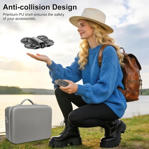 Carrying Case for DJI Neo 2 Accessories, Hard Shell Travel Storage Bag Compatible with DJI Goggles N3, RC Motion 3, Batteries & Charger Hub – Shoulder Protection Box in Saudi Arabia