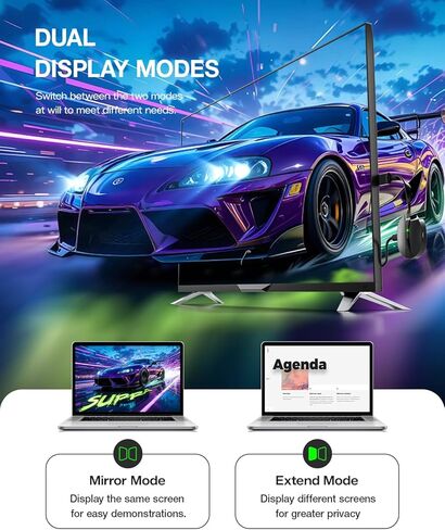 محول عرض لاسلكي AIMIBO True 4K، 2026 التوصيل والتشغيل 2.4G+5G@60 هرتز HDMI دونجل لاسلكي لهاتف i-Phone 17 Android Windows macOS Tablet كمبيوتر محمول إلى شاشة HDTV جهاز عرض - يدعم Airplay DLNA Miracast in Kuwait