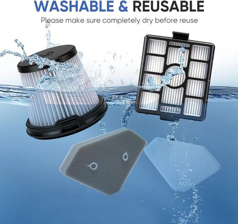 6 Pack IW3511 BU3521 Filter Replacements for Shark IW3511 IW1111 IW1120 Detect Pro Lightweight Cordless Stick Vacuum Cleaner and Shark BU3523 Clean Empty in Saudi Arabia