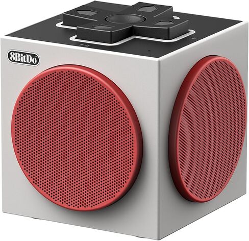 8BitDo Retro Cube 2 Speaker, Portable Bluetooth Speaker with Stereo Sound, Wireless Charging Dock, Bluetooth 5.3/2.4G/Wired USB Connections - N Edition in Saudi Arabia