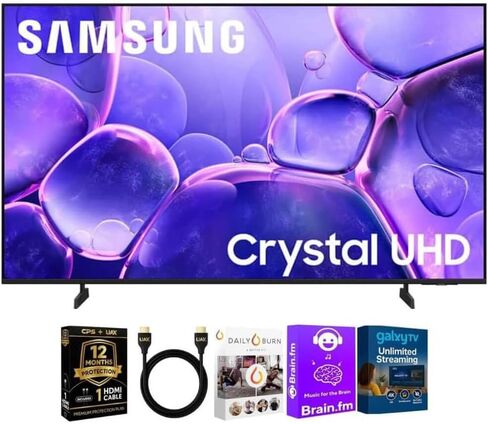 Samsung UN55U800KIT1 55 inch Class U8000F Series Crystal 4K UHD Smart TV 2025 HDR Tizen OS with HDMI Cable Streaming B in Saudi Arabia