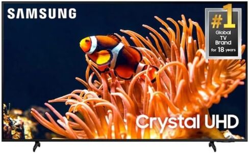 SAMSUNG 50-Inch Class DU8000B Series LED 4K Crystal UHD (2024) Smart Tizen TV AirSlim, Motion Xcelerator, Gaming Hub, Compatible with Alexa & Google Assistant UN50DU8000BXZA (Renewed) in Saudi Arabia