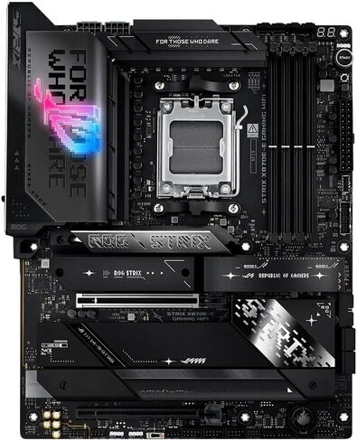ASUS X870E-E ROG Strix Gaming R2/USBC Card WiFi 7 (802.11be) LAN 100/1000/2500/5000Mbps AMD AM5 ATX Motherboard in Saudi Arabia
