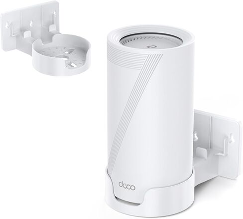 W&J 1983 Wall Mount for TP-Link Deco BE75/BE85/BE95/BE10000/BE17000/BE22000/BE33000 Mesh WiFi 7, Upgraded ABS Bracket Holder with Cable & Power Adapter Storage, Easy Installation (White-3) in Saudi Arabia