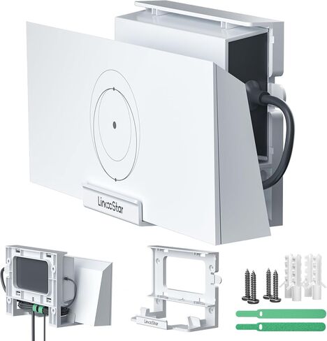 for Starlink Gen 3 Router Mount, All in One Starlink Wall Mount for Standard V3 Mesh Router and Star Link Gen 3 Power Supply Mounting Kit, Space Saving Star Link Mini Accessories in Saudi Arabia
