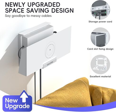 for Starlink Gen 3 Router Mount, All in One Starlink Wall Mount for Standard V3 Mesh Router and Star Link Gen 3 Power Supply Mounting Kit, Space Saving Star Link Mini Accessories in Saudi Arabia