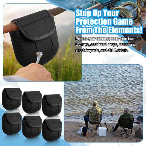 Fishing Spinning Reel Cover Bag for 2000-3000 Series Baitcasting Trolling Fishing Reels Protective Cover Case Pouch Sleeve Gloves in Saudi Arabia