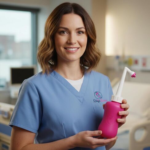Ninja Mama Peri Bottle for Postpartum Care. Post Partum Essentials Large Portable Perineal Bottle with Angled Spout - for After Childbirth - Labor and Delivery Hospital Bag. Pack of 1 in Saudi Arabia
