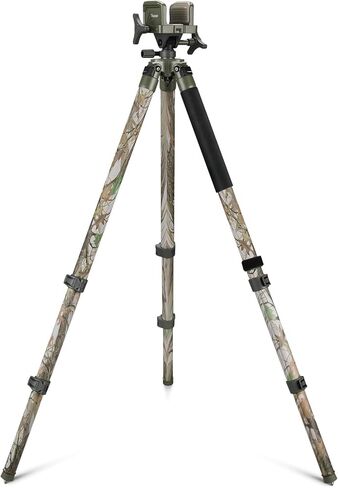 Trakiom Clamping Tripod Rest Camo حامل ثلاثي القوائم مع رأس مشبك متكامل على مستوى الفقاعات، إطار ألومنيوم قوي وخفيف الوزن وأرجل قابلة للتعديل للخارج in Kuwait