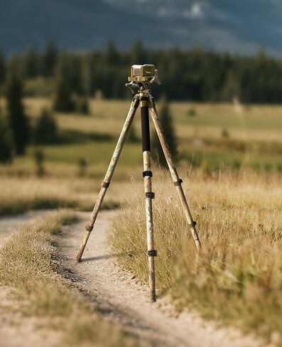 Trakiom Clamping Tripod Rest Camo حامل ثلاثي القوائم مع رأس مشبك متكامل على مستوى الفقاعات، إطار ألومنيوم قوي وخفيف الوزن وأرجل قابلة للتعديل للخارج in Kuwait