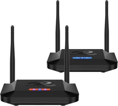 جهاز إرسال واستقبال HDMI لاسلكي 4K فك تشفير 1080P 60HZ، 656 قدم، حلقة HDMI، تمديد الأشعة تحت الحمراء، أنظمة تبريد مزدوجة، 8 قنوات، 1 TX إلى 3 RXS، البث من STB، الكمبيوتر الشخصي، CCTV إلى التلفزيون، جهاز العرض، الشاشة in Kuwait