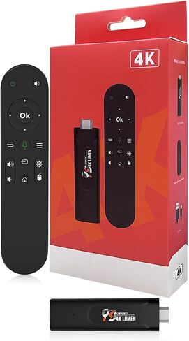 Android 13.0 TV Stick HD، عصا تلفاز ذكية محمولة للغاية، ذاكرة وصول عشوائي 2 جيجابايت، ذاكرة تخزين داخلية 16 جيجابايت، تدعم 2.4 جيجا/5 جيجا واي فاي، بلوتوث 5.0 USB HDR10 مع جهاز تحكم عن بعد صوتي للمسارح المنزلية وترقيات التلفزيون الذكي in Saudi Arabia