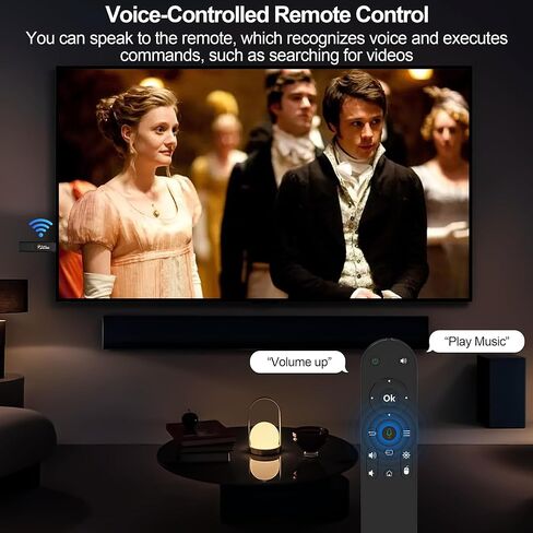 Android 13.0 TV Stick HD، عصا تلفاز ذكية محمولة للغاية، ذاكرة وصول عشوائي 2 جيجابايت، ذاكرة تخزين داخلية 16 جيجابايت، تدعم 2.4 جيجا/5 جيجا واي فاي، بلوتوث 5.0 USB HDR10 مع جهاز تحكم عن بعد صوتي للمسارح المنزلية وترقيات التلفزيون الذكي in Saudi Arabia
