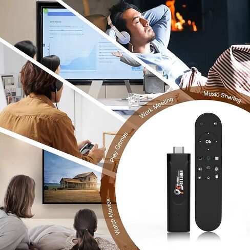 Android 13.0 TV Stick HD، عصا تلفاز ذكية محمولة للغاية، ذاكرة وصول عشوائي 2 جيجابايت، ذاكرة تخزين داخلية 16 جيجابايت، تدعم 2.4 جيجا/5 جيجا واي فاي، بلوتوث 5.0 USB HDR10 مع جهاز تحكم عن بعد صوتي للمسارح المنزلية وترقيات التلفزيون الذكي in Saudi Arabia