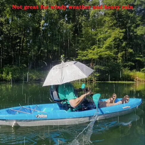 Luwint Umbrella Hat Hands Free, 36‘’ Wide Brim Sun & Rain Hat with Adjustable Chin Strap for Gardening, Fishing, Outdoor Activities in Saudi Arabia