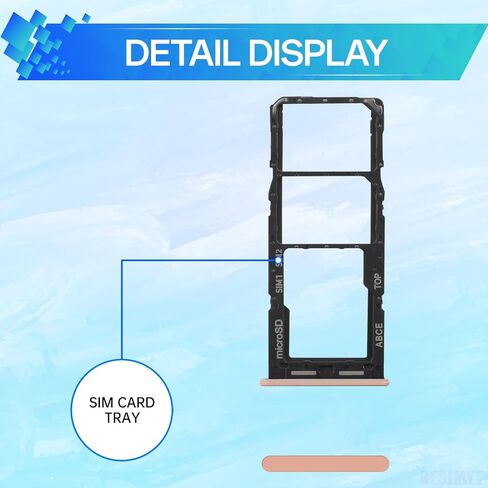 Sim Card Tray Replacement for Samsung Galaxy A23 (Single SIM Version) Peach Card Tray Slot Holder Bracket Adapter with Needle Ejector for A23 SM-A235F in Saudi Arabia