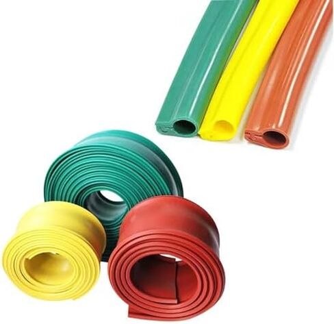 Heavy-Duty Sile Rubber Cable Cover, High Voltage Protector for 10kV, 35kV, 110kV Overhead Lines, Durable Electrical Circuit Repair, Black, ID 24mm (0.9in) in Saudi Arabia
