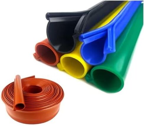 Sile Rubber Cable Protector for Overhead Lines, 10kV 35kV 110kV Insulated Wire Cover, Anti-Shock Protection Tube (Green-110kV, ID 35mm/1.38in) in Saudi Arabia