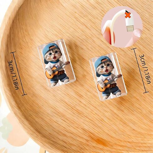 2pcs Acrylic Cute Ginger Cat Cable Protector, Type-C Compatible, Anti-Break Data Cable Cover, Beautiful and Durable Charging Cable Protective Case, Perfectly Ideal in Saudi Arabia