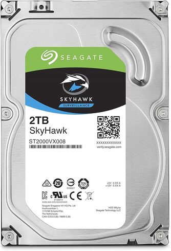 Seagate Skyhawk 2TB Internal Hard Drive, 3.5 Inch SATA 6Gb/s HDD for DVR & NVR Surveillance Systems, 24/7 Recording, Model ST2000VX007 (M. Refurbished) in Saudi Arabia