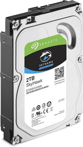 Seagate Skyhawk 2TB Internal Hard Drive, 3.5 Inch SATA 6Gb/s HDD for DVR & NVR Surveillance Systems, 24/7 Recording, Model ST2000VX007 (M. Refurbished) in Saudi Arabia
