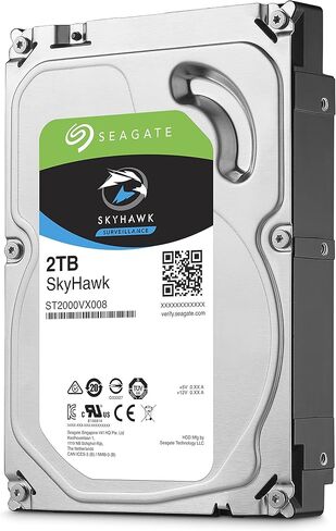 Seagate Skyhawk 2TB Internal Hard Drive, 3.5 Inch SATA 6Gb/s HDD for DVR & NVR Surveillance Systems, 24/7 Recording, Model ST2000VX007 (M. Refurbished) in Saudi Arabia
