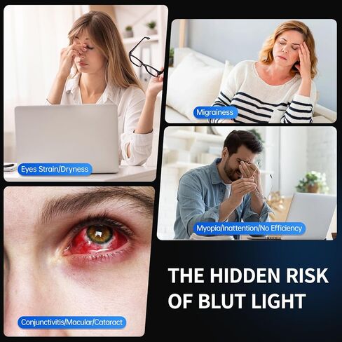 2 Pack Magnetic Blue Light Blocking Screen Protector for 24 Inch Frameless Computer Monitor,9H Hardness Acrylic Anti-Glare Anti-UV Eye Protection Blue light Screen Protector in Saudi Arabia